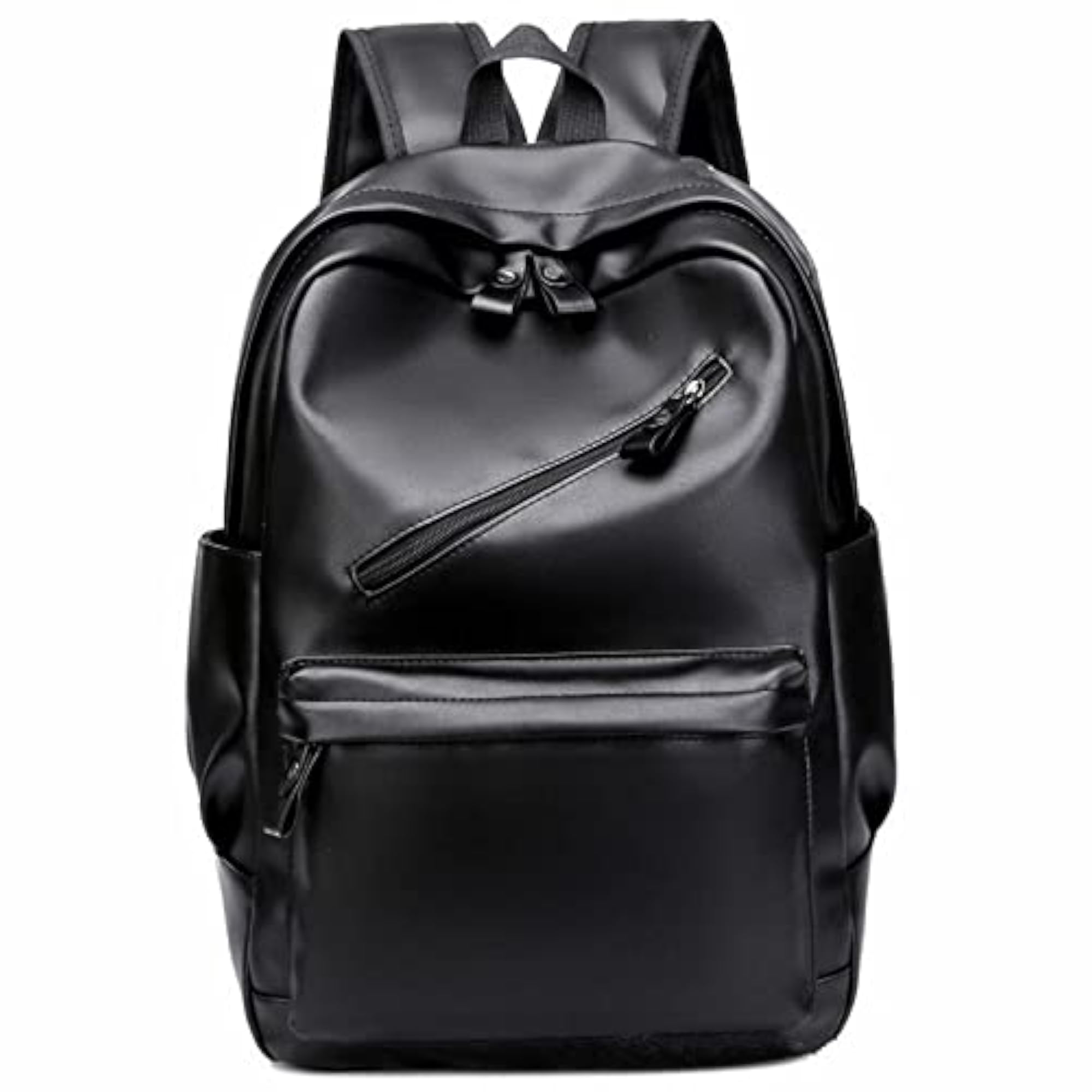 Men's Waterproof Leather School Backpack